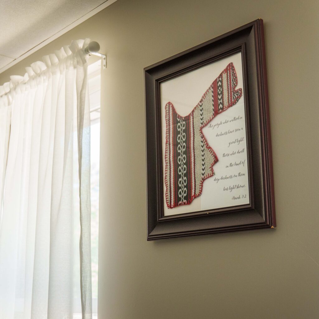 Picture frame of Jordan missions trip.
